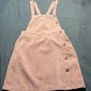 Girls cordroy dress light pink
